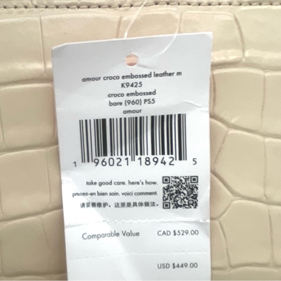 Kate Spade Amour Mini Frame Croco Leather Satchel Crossbody Bag - Picture 11 of 11